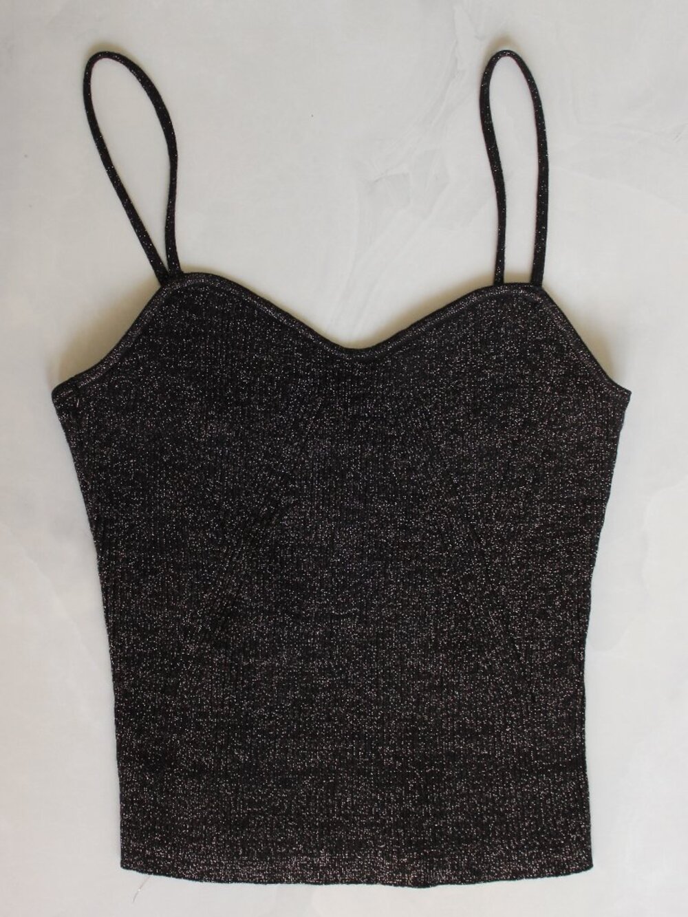 NWT Sparkle Black Spaghetti Strap - Small